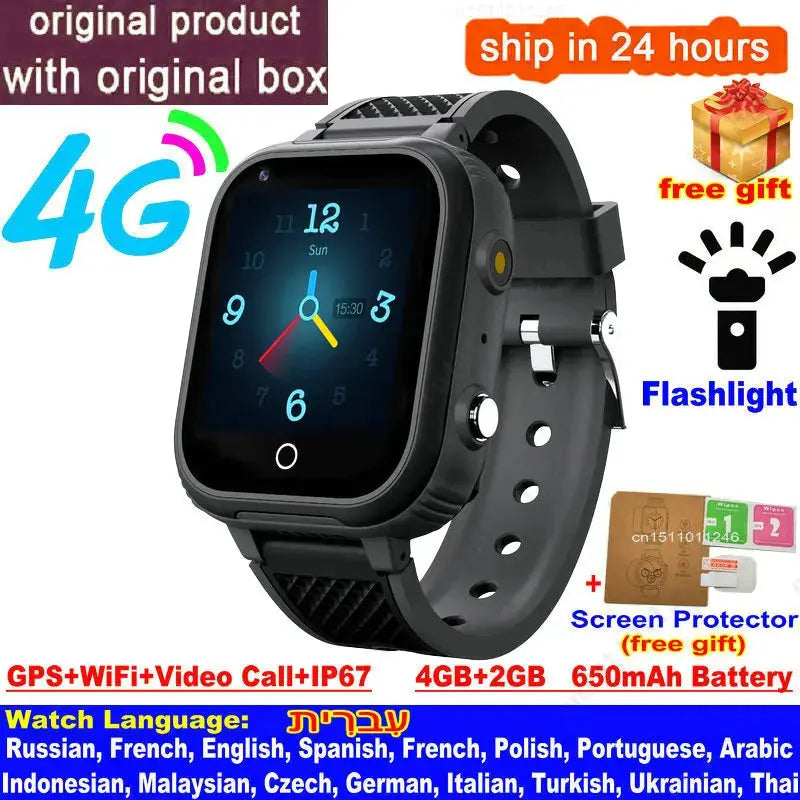 Kids Smartwatch 4G with GPS, Camera & Video Call Trikidsworld