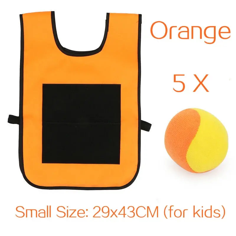 Outdoor Sport Game Props Vest Sticky Jersey Vest Game Vest Waistcoat With Sticky Ball Throwing Toys For Children Kids Sports Toy Trikidsworld