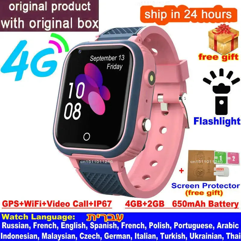 Kids Smartwatch 4G with GPS, Camera & Video Call Trikidsworld