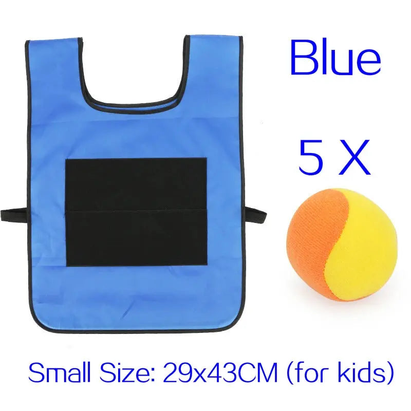 Outdoor Sport Game Props Vest Sticky Jersey Vest Game Vest Waistcoat With Sticky Ball Throwing Toys For Children Kids Sports Toy Trikidsworld