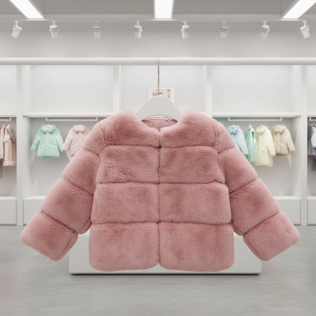 Baby Girls Faux Fur Coat Winter Children Girls Long Sleeve Christmas Jacket Warm Kids Girls Snow Coat Girls Outerwear Clothing Trikidsworld