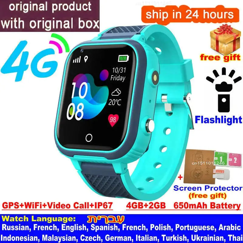 Kids Smartwatch 4G with GPS, Camera & Video Call Trikidsworld