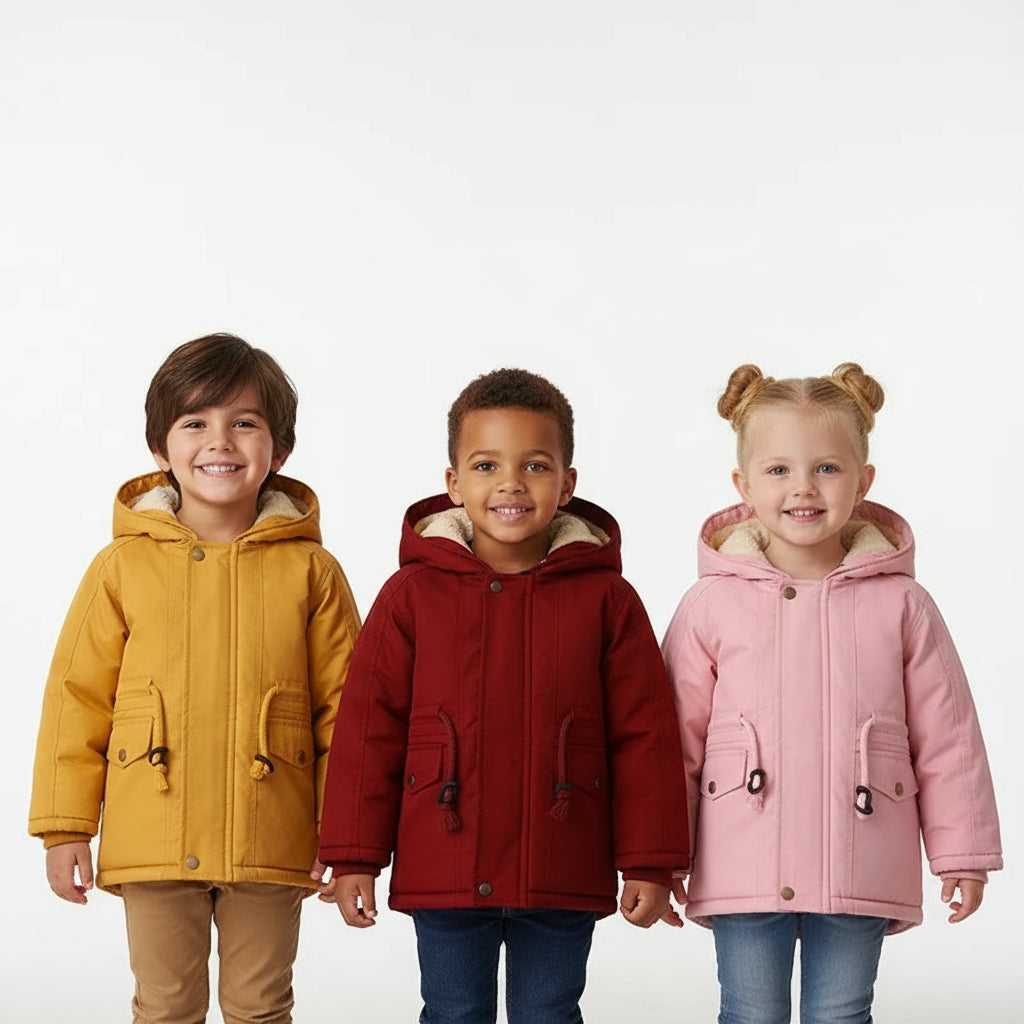 Children Winter Fleece Outdoor Jackets for Boys Hooded Warm Kids Boy Outerwear Windbreaker Autumn Casual Baby Boy Coats Clothing Trikidsworld