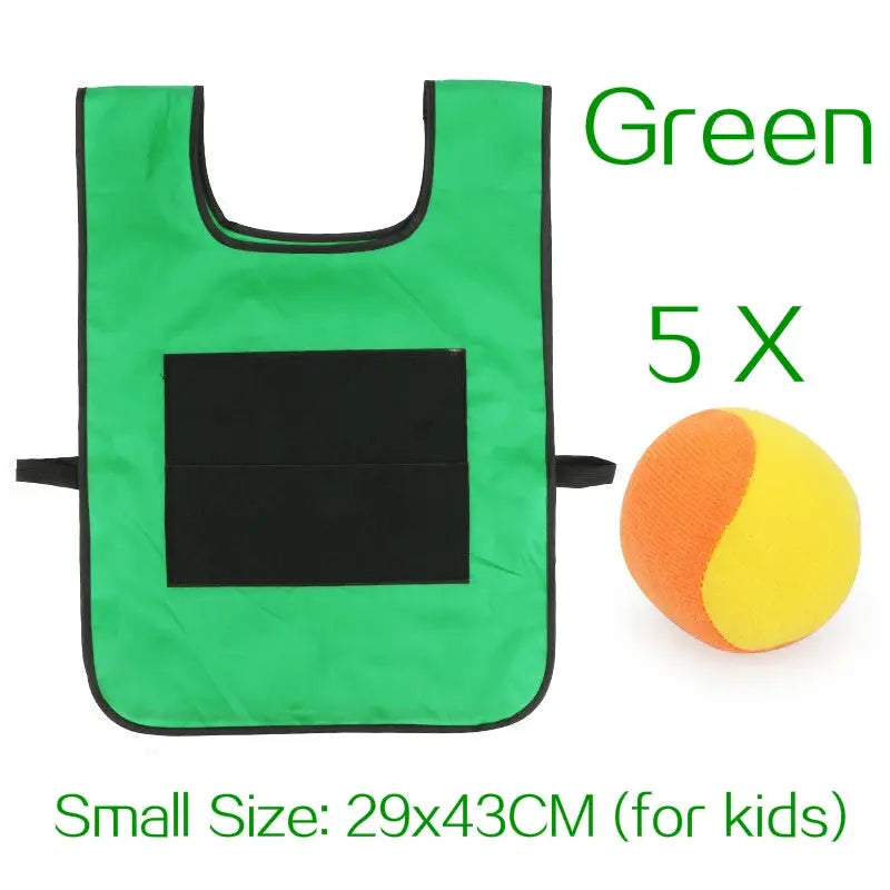 Outdoor Sport Game Props Vest Sticky Jersey Vest Game Vest Waistcoat With Sticky Ball Throwing Toys For Children Kids Sports Toy Trikidsworld