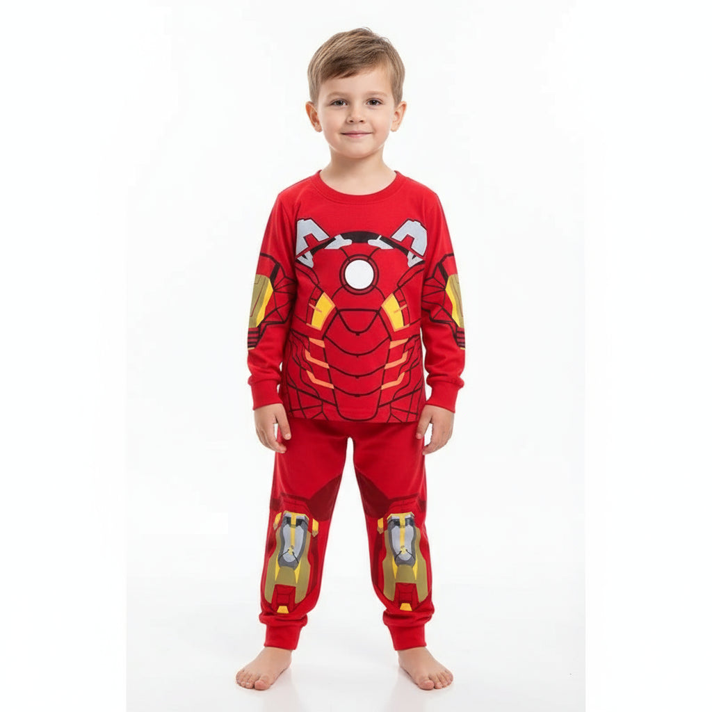 Spring Autumn Children's Mickey Clothing Sets Boys Sleepwear Clothes Kids Iron Man Pajamas Set Baby Girls Cotton Cartoon Pijamas Trikidsworld