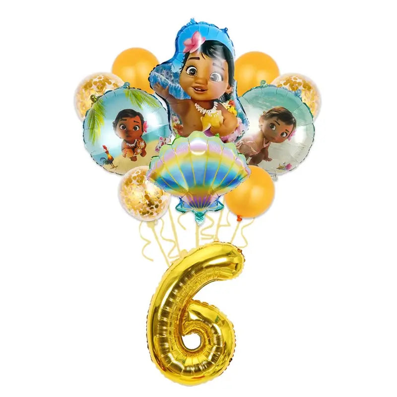 Moana Birthday Party Decoration Cartoon Trikidsworld