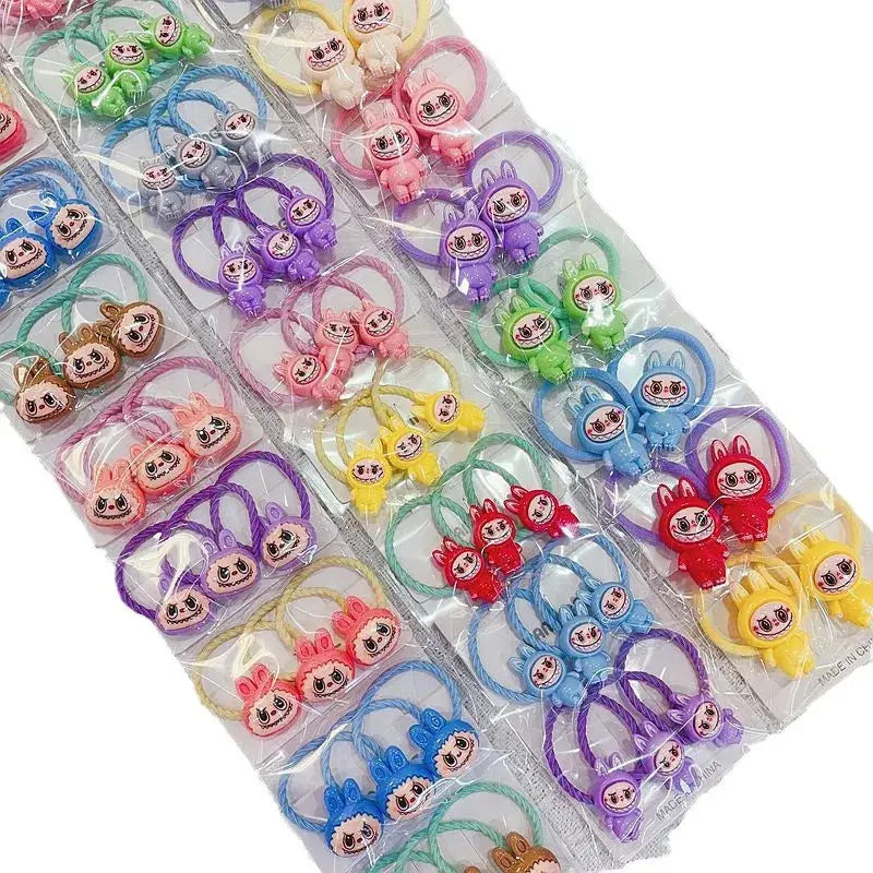 20pcs New for bubu HairRope Doll Cute Cartoon Anime Hair Loops Not Harm Hair Headwear Accessories Gift for girl Headband Trikidsworld