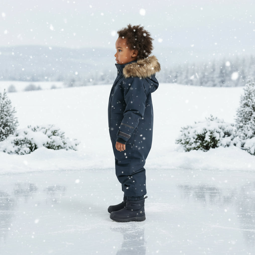 Childrens Ski Suit Windproof Waterproof Thickened Luminous Childrens One-piece Ski Suit Men's and Girls Cotton Clothing Ski Suit Trikidsworld