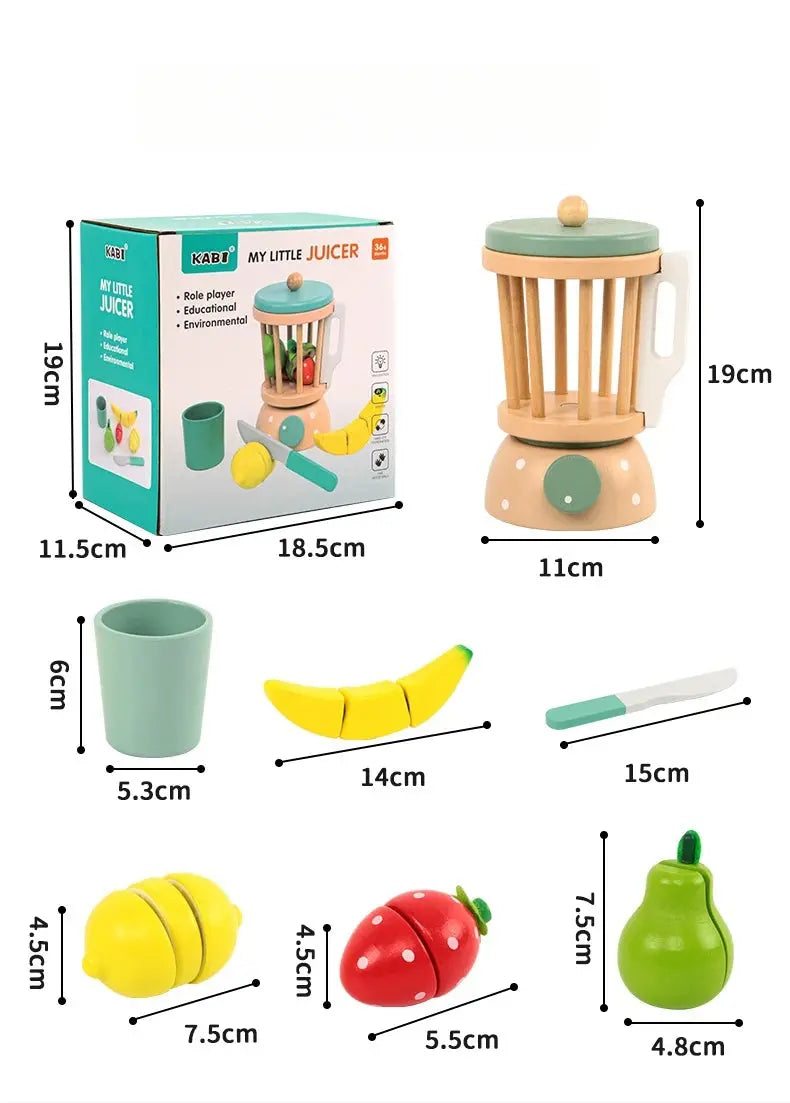 Children's Wooden Tea Set Playset – Pretend Kitchen Toy Trikidsworld