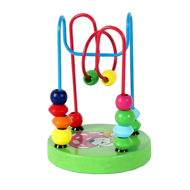 Montessori Wooden Bead Maze & Abacus Toy for Toddlers 1–3 Years Trikidsworld