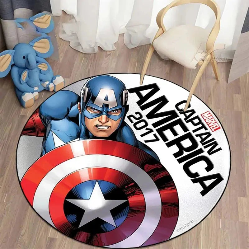 Marvel Round Carpet with Disney Heroes Trikidsworld