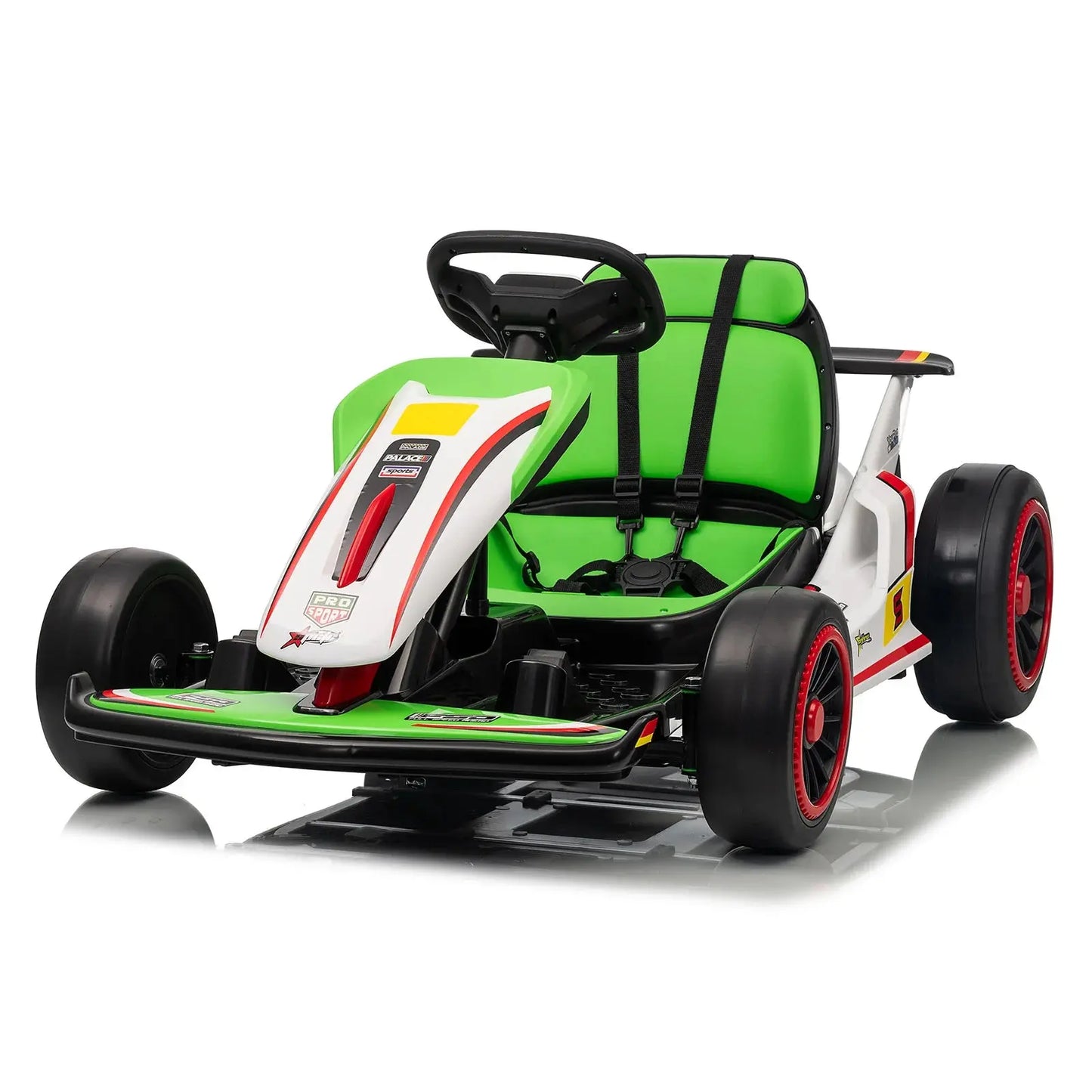 MUKIDY 24V Electric Go Kart,Drift Cart for 6+ Kids Gifts,Battery Powered Outdoor Ride on Toy Car Kids Go Kart with Safety Belt Trikidsworld