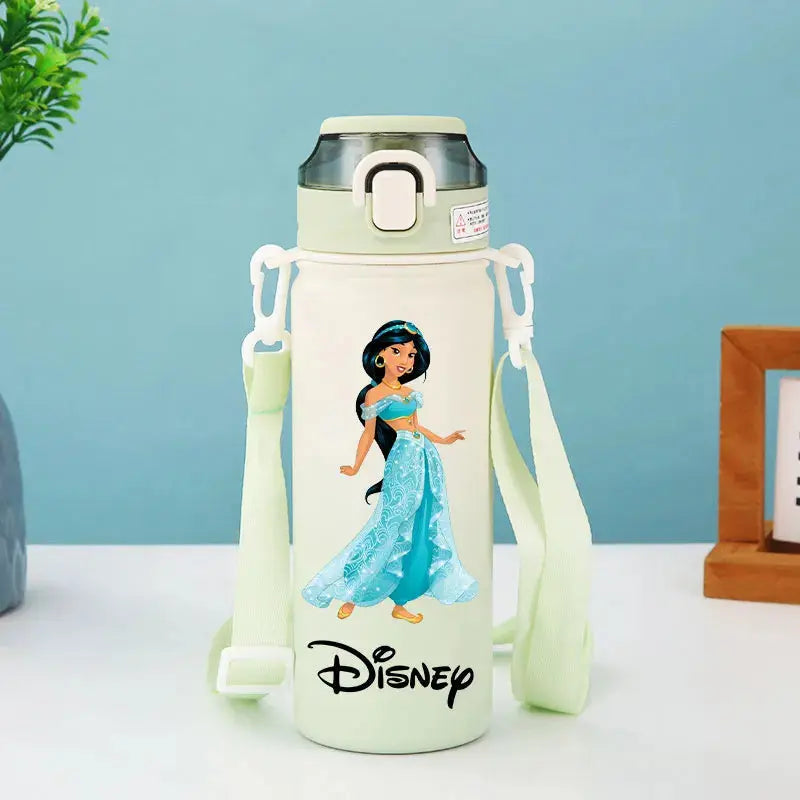 Disney Princess Thermos Bottle – Elsa, Straw & Strap Trikidsworld