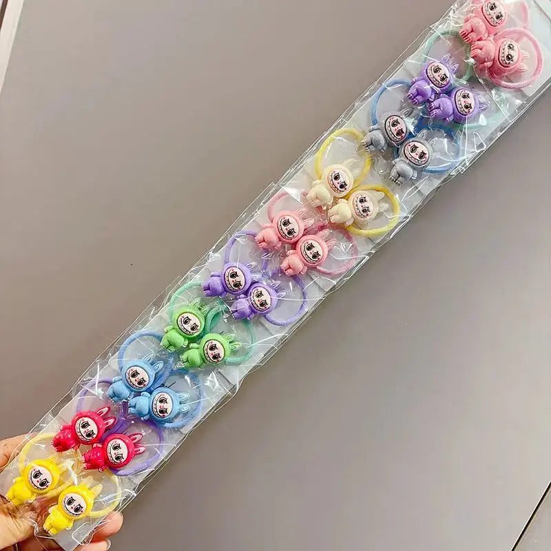 20pcs New for bubu HairRope Doll Cute Cartoon Anime Hair Loops Not Harm Hair Headwear Accessories Gift for girl Headband Trikidsworld