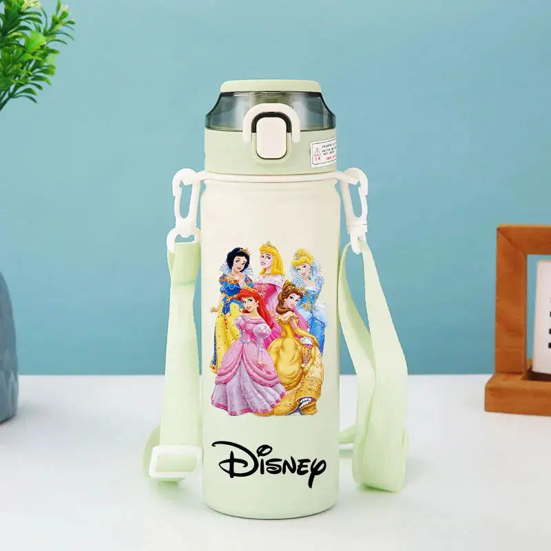 Disney Princess Thermos Bottle – Elsa, Straw & Strap Trikidsworld