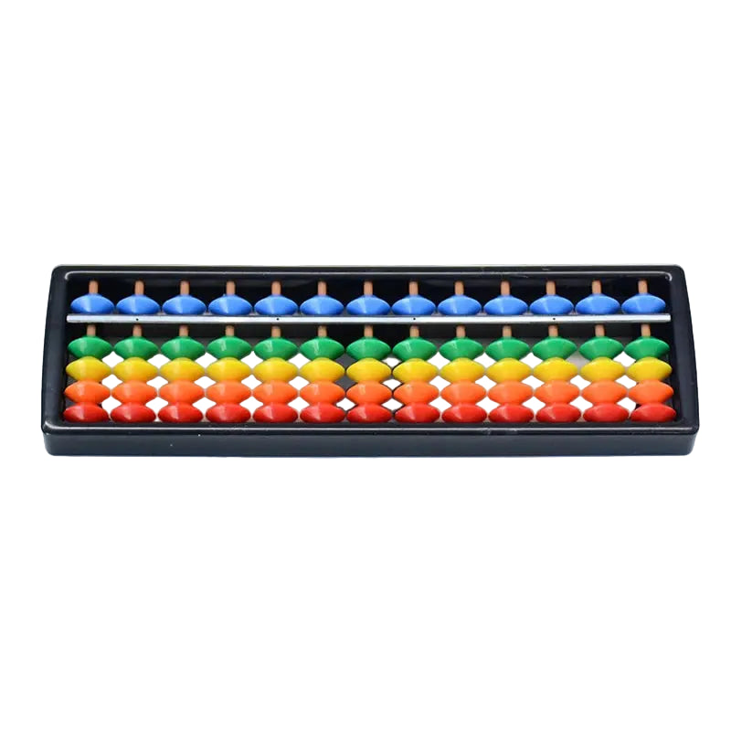 Children's Plastic Abacus Soroban Calculator Counting Tool 13 Digit Rods Standard Abacus Mathematics Beginners Caculating Toy Trikidsworld