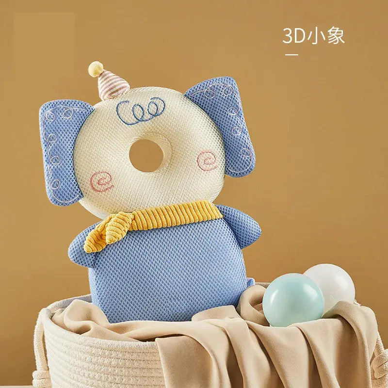 Baby Head Protection Backpack Pillow Toddler Head Safety Pad Cushion Anti-fall Head Protection Pillow Highly Elastic Breathable Trikidsworld