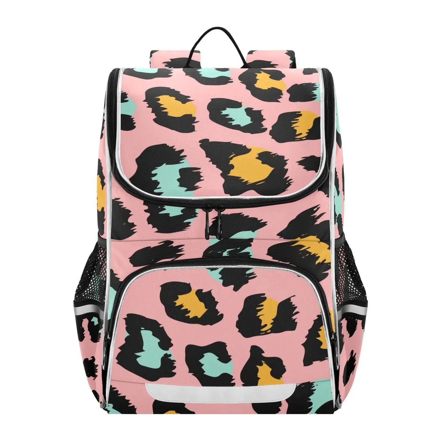 Rainbow Tie-Dye Backpack for Girls with Reflective Stripes & Pockets Trikidsworld