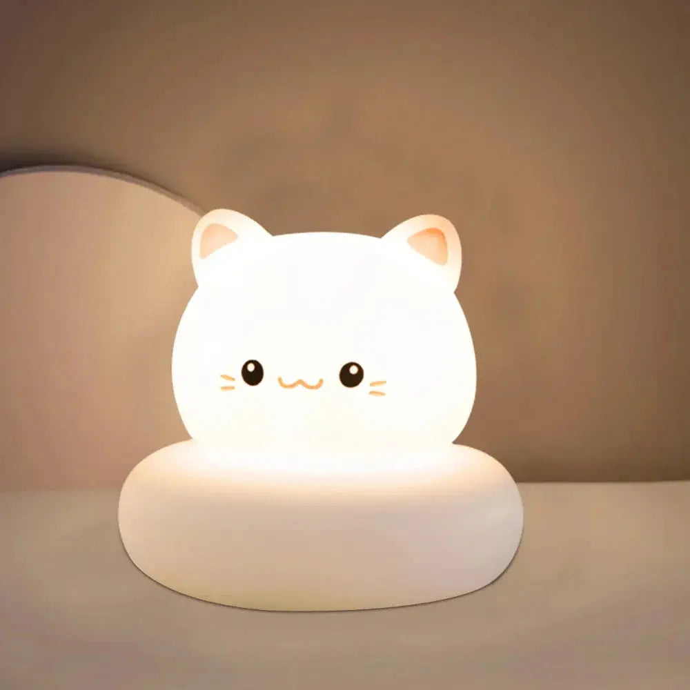 Cute Animal Night Light Novelty 3 Level Dimmable Nursery Nightlight USB Rechargeable Table Lamp for Breastfeeding Toddler Baby Trikidsworld