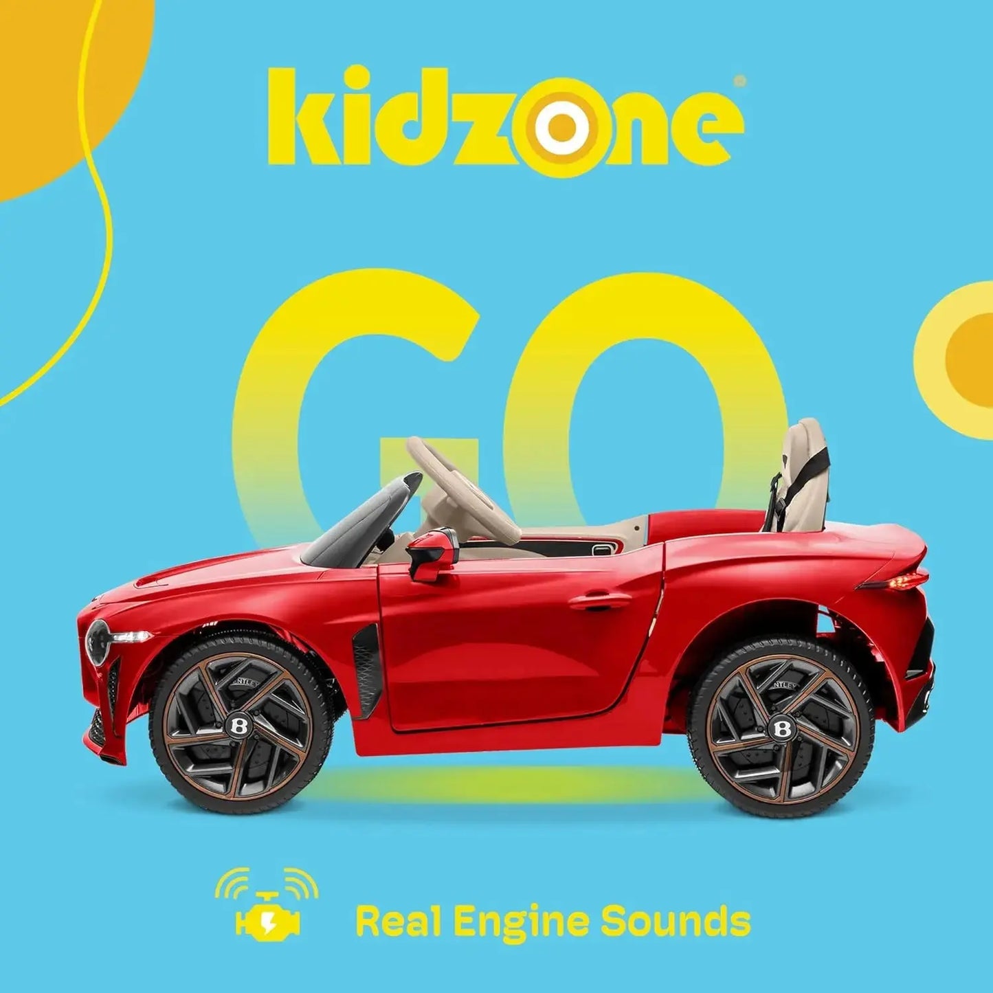 12V Ride on Car, Licensed Kids Battery Powered Electric Vehicle Toy w/Parent Remote Control, 3 Speeds, Spring Suspension, LED Li Trikidsworld