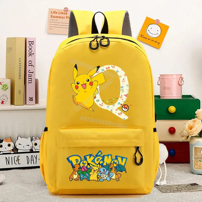 Pokemons School Bag Cartoon Backpack Trikidsworld
