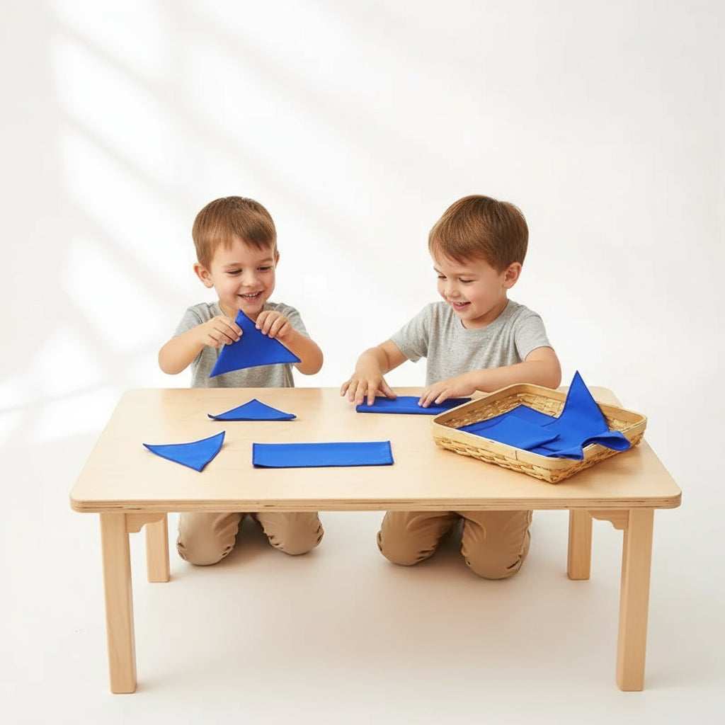 Montessori Practical Life Activity Folding Cloth Game Set Kids Basic Skill Learning Resources Early Childhood Education Works Trikidsworld