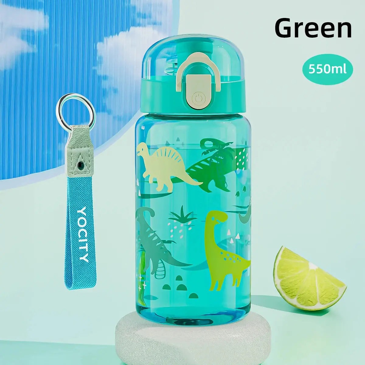 Leakproof Cartoon Water Bottle – Travel Cup with Strap Trikidsworld