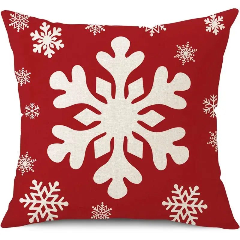 45cm Merry Christmas Cushion Cover Pillowcase 2024 Christmas Decorations for Home Ornament Happy New Year Christmas Decor 2025 Trikidsworld