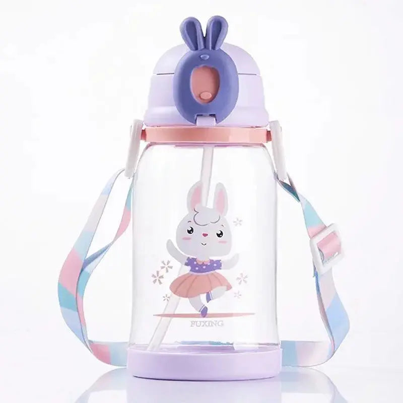 Water Bottle with Straw 600ml Kids Trikidsworld