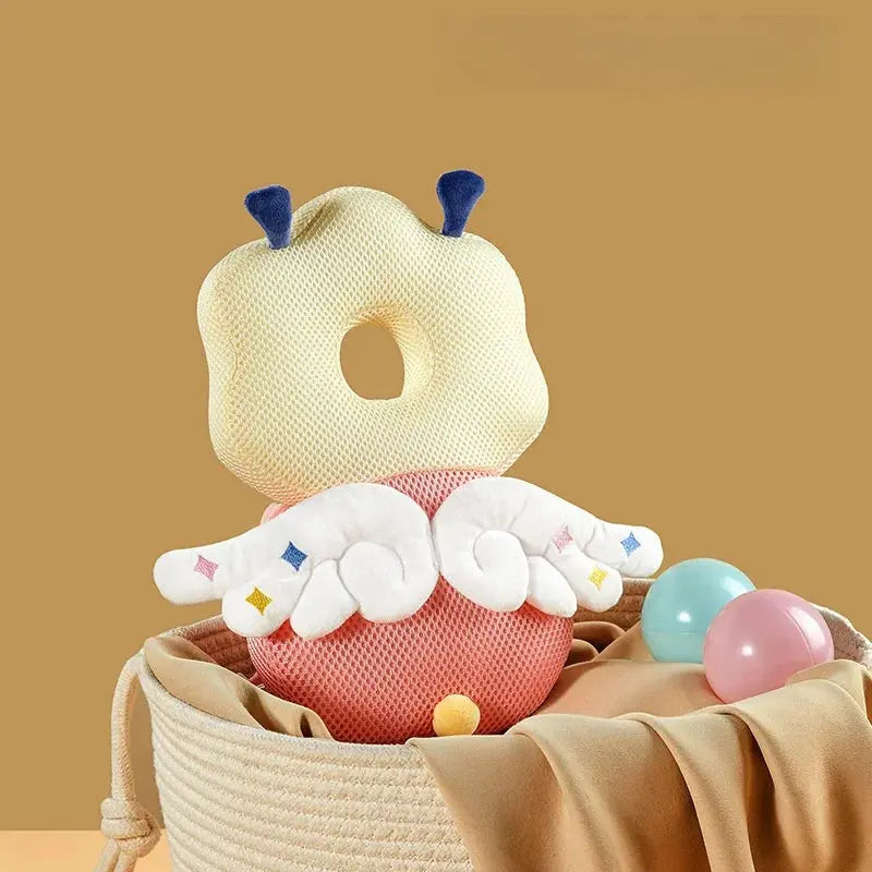 Baby Head Protection Backpack Pillow Toddler Head Safety Pad Cushion Anti-fall Head Protection Pillow Highly Elastic Breathable Trikidsworld