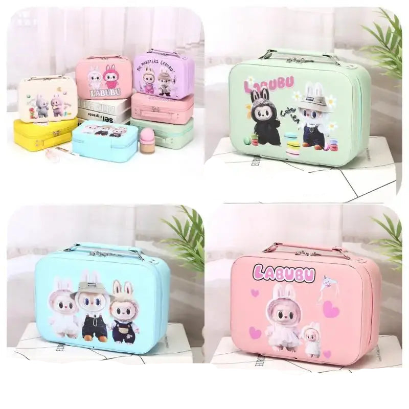 New Cute Cartoon Monster Doll Makeup Bag Multi Functional Handheld Portable Small Square Storage Bag Children's Birthday Gift Trikidsworld