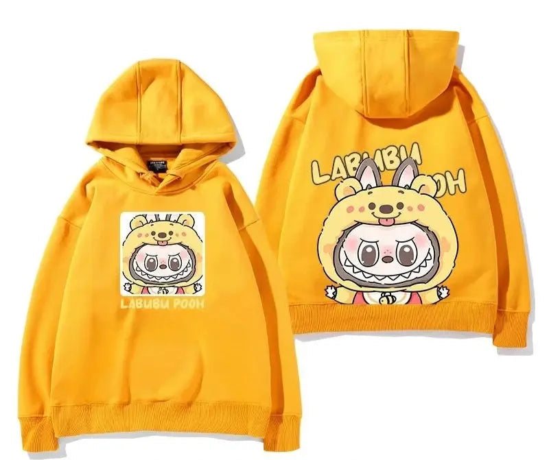 Labub labubu crazy zoo city surrounding hooded sweatshirt children's men and women autumn and winter fashion loose clothes Trikidsworld