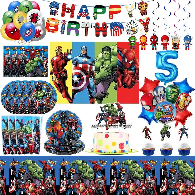 Kids Avengers Marvel Birthday Party Decoration Trikidsworld