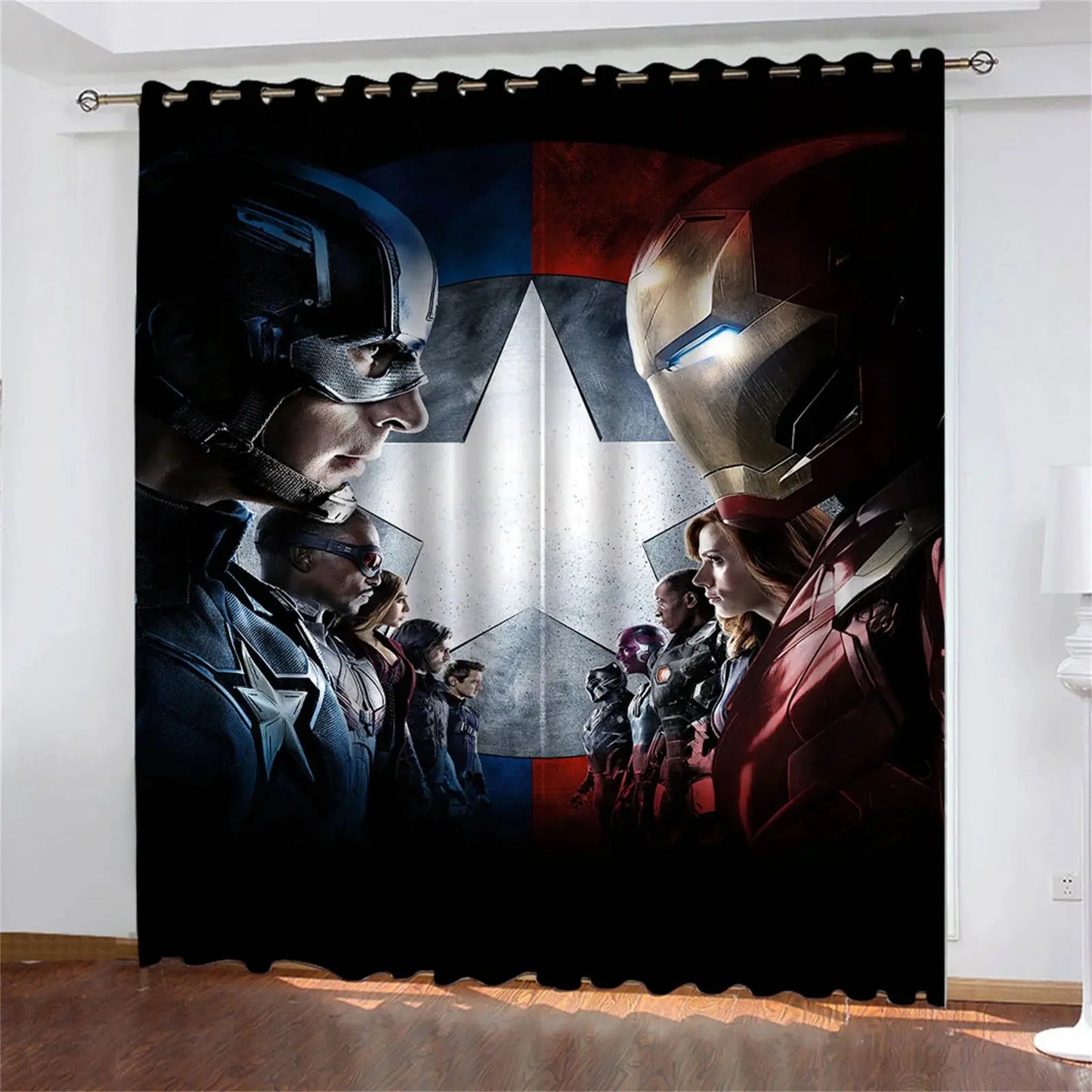 Marvel, Spider Man Curtains For Living Room Anime Blackout Curtains Perforated Cartoon Cute Dustproof Living Room Bedroom Trikidsworld