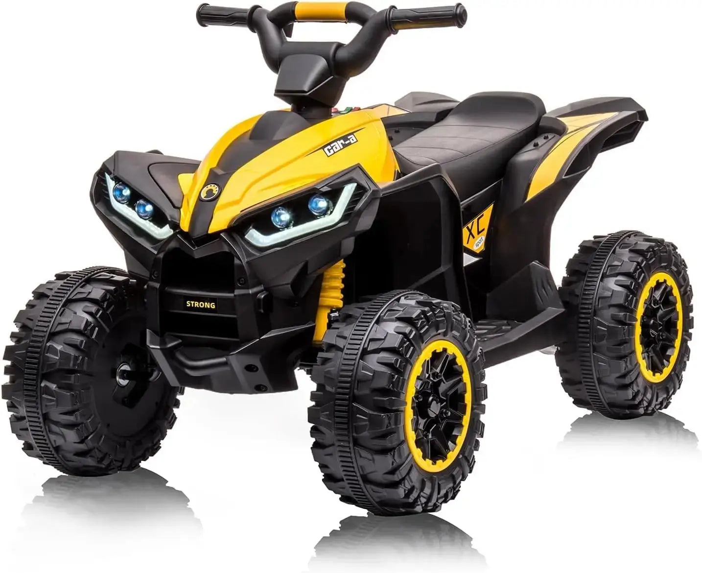 12V Kids Ride On ATV, Electric Battery, Powered Four Wheeler with Music, Led Lights, Soft Start, USB Port, and Treaded Tires Trikidsworld