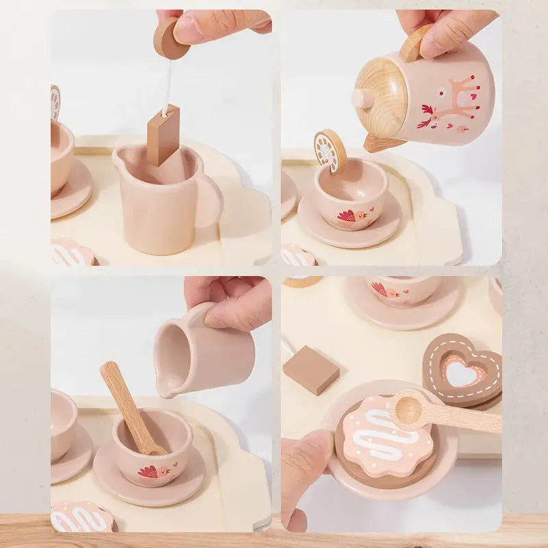 Afternoon Tea Set Wooden Toy Trikidsworld