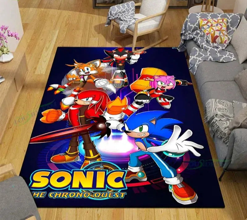 Anime Characters S-Sonics Carpet for Living Room Home Sofa Decoration,Children Game Large Decor Floor Mat Yoga Mat Large Carpet Trikidsworld