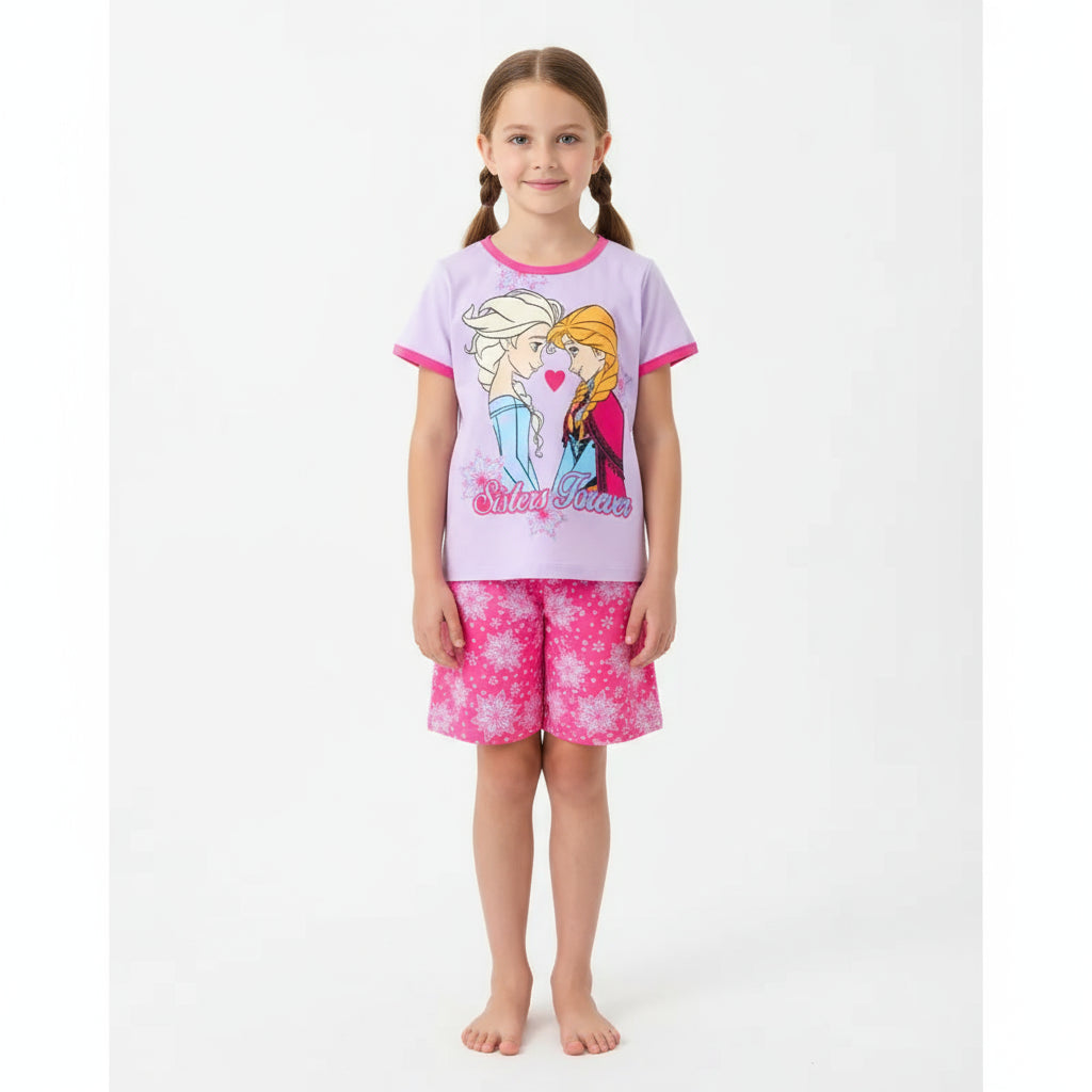 Summer Kids Pyjamas Children Sleepwear Baby Set Elsa Girls Minnie Short sleeved Pijamas Cotton Nightwear Clothes Pajamas Sets Trikidsworld