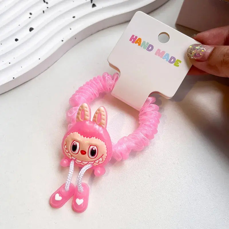 3PCS New Animation Rabub Hair Rope Kawaii High Elastic Hair Band Sweet Girl Headgear Children's Gift Trikidsworld