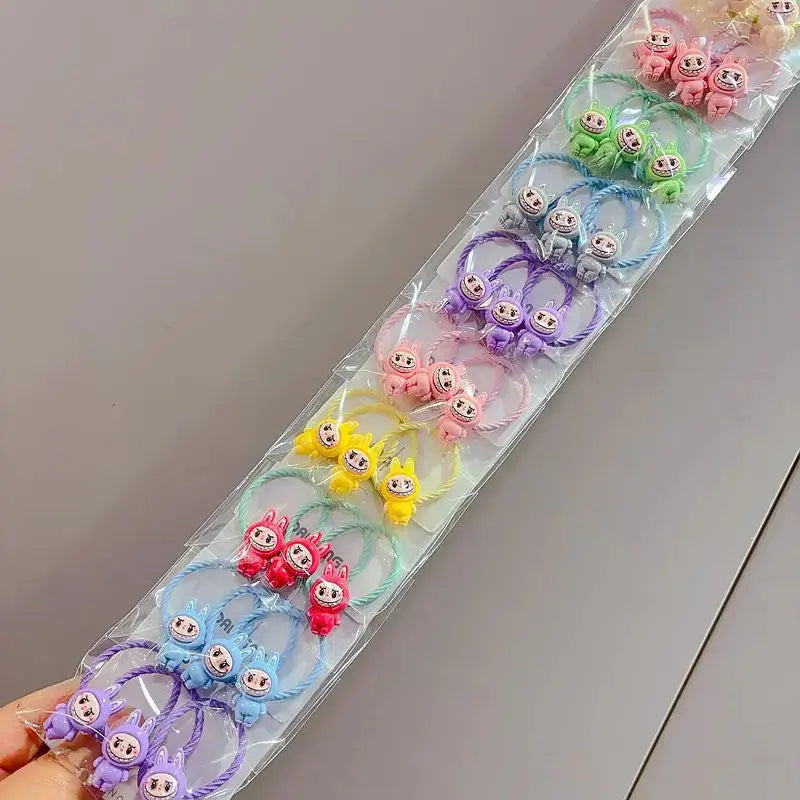 20pcs New for bubu HairRope Doll Cute Cartoon Anime Hair Loops Not Harm Hair Headwear Accessories Gift for girl Headband Trikidsworld