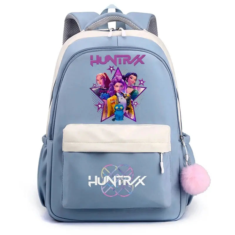 School Backpack for Students KPop Demon Hunters Daily Bagpack 2025 Hot Movie Print Backpacks for Girl Boy Laptop Usb Port Bag Trikidsworld