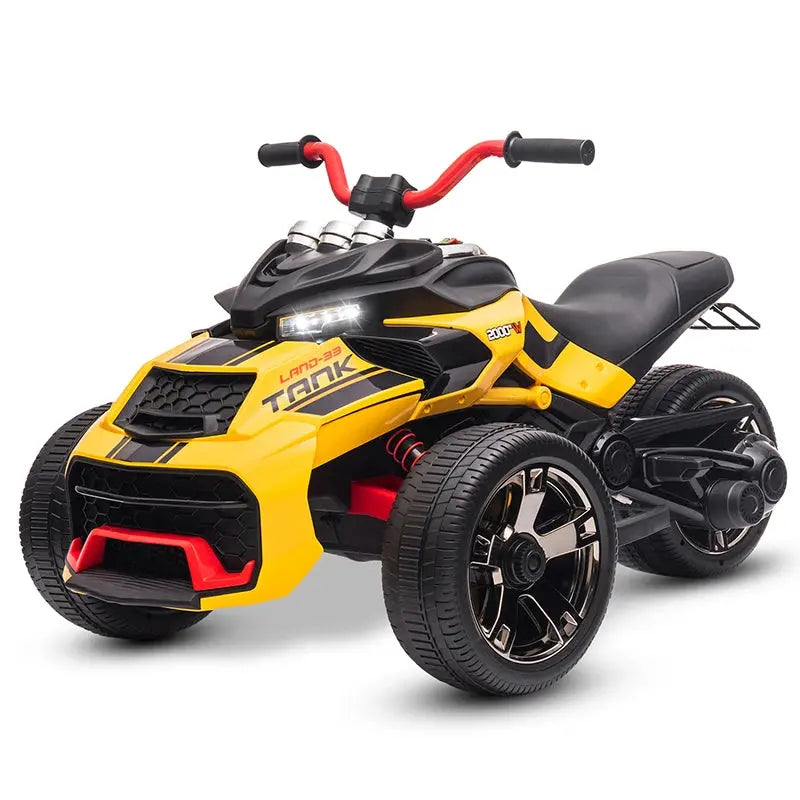 12V Kids ATV Ride On Toy Three-Wheel Electric Vehicle for 3-8y Kids Gifts Battery Powered Car Toys with Lights,Music Trikidsworld