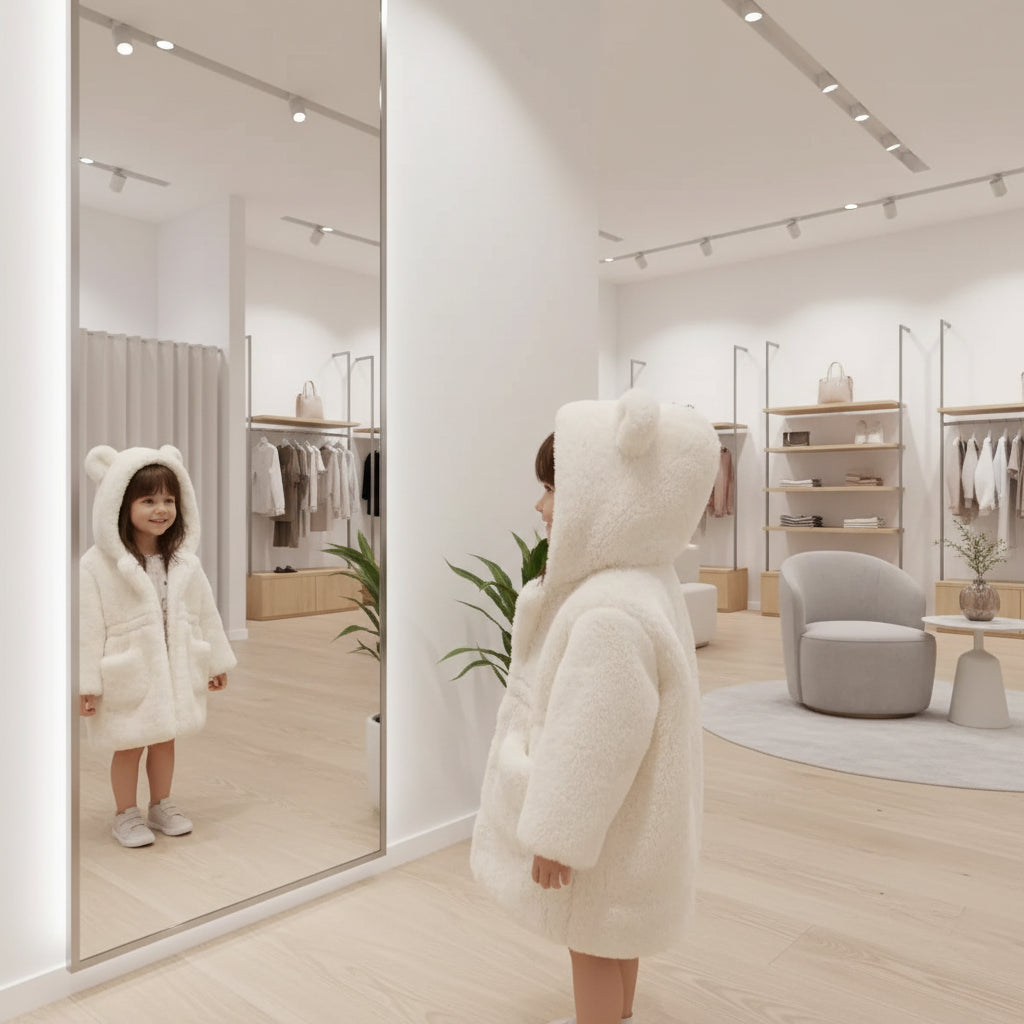 1-7 Year Baby Girls Jacket Autumn Winter Warm Faux Fur Coat For Girls Christmas Princess Outwear Fashion Plush Children Clothing Trikidsworld