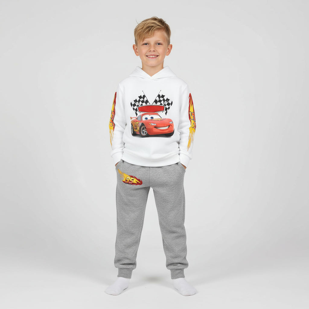 Disney Lightning McQueen Children's Hoodie And Pants Set - Warm Autumn Sports Outfit for Boys/Girls Perfect Back to School Gift Trikidsworld