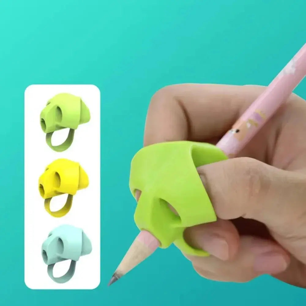 Finger Silicone Pencil Cuffs Child Pencil Adapter Writing Corrector Stationery Aid Grip Posture Correction Device Trikidsworld