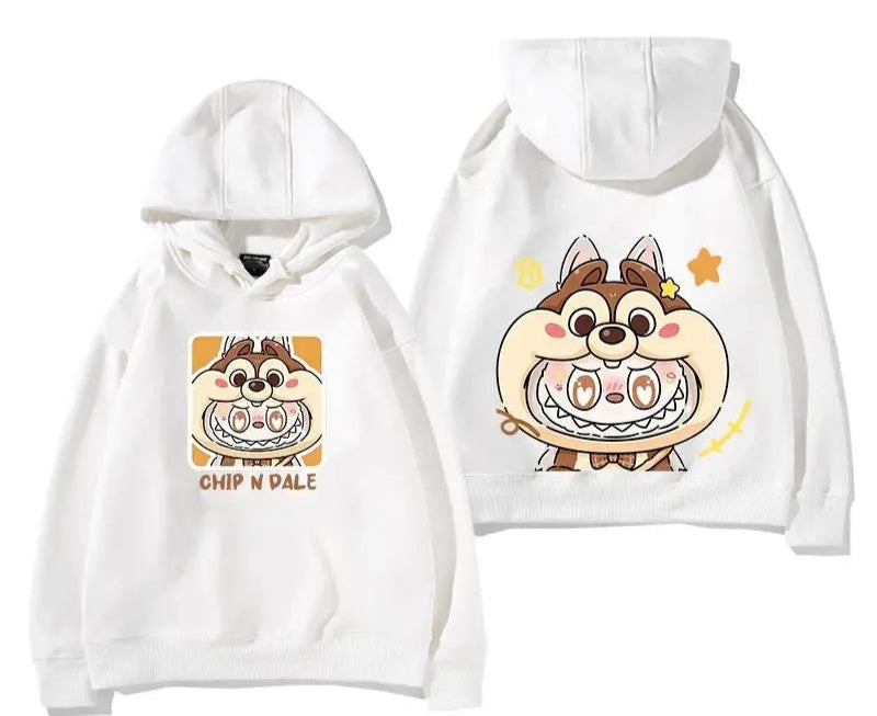 Labub labubu crazy zoo city surrounding hooded sweatshirt children's men and women autumn and winter fashion loose clothes Trikidsworld