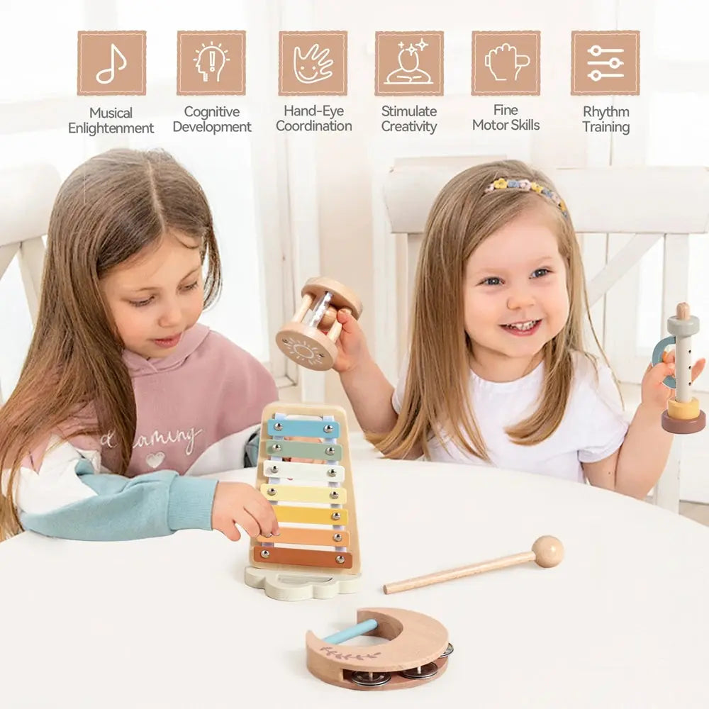 Montessori Wooden Musical Instruments Trikidsworld