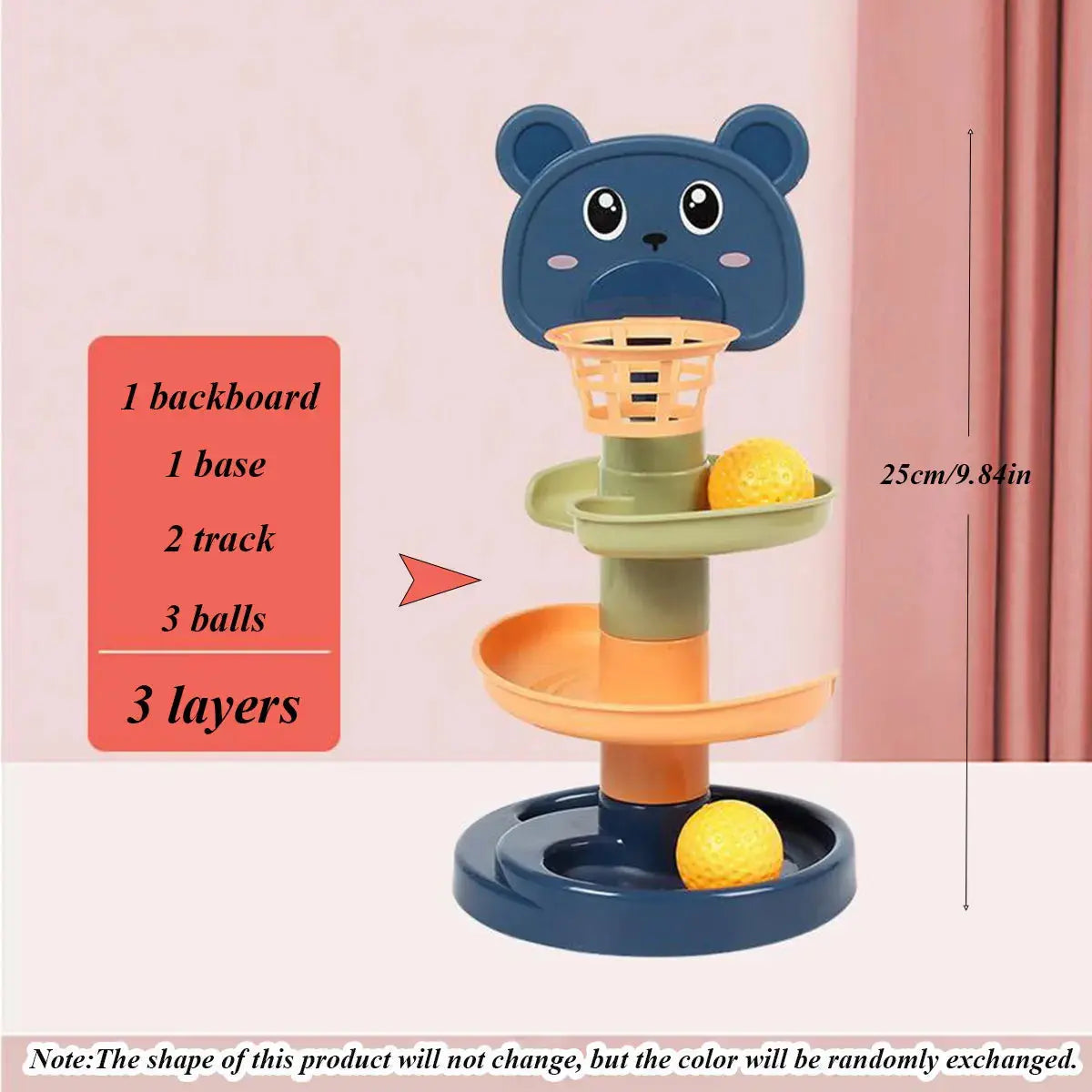 Different Layers Baby Track Rolling Ball Toy Early Educational Puzzle Toy for Children Montessori Sliding Track Tower Kids Gift Trikidsworld