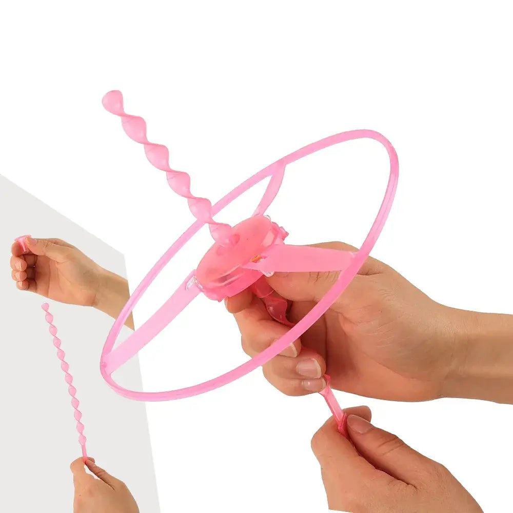 1-10Pcs Flying Helicopter Toy Hand Rotating Circle Bamboo Dragonfly Hand Rub Plastic Propeller for Outdoor Flying Toy Kids Gift Trikidsworld