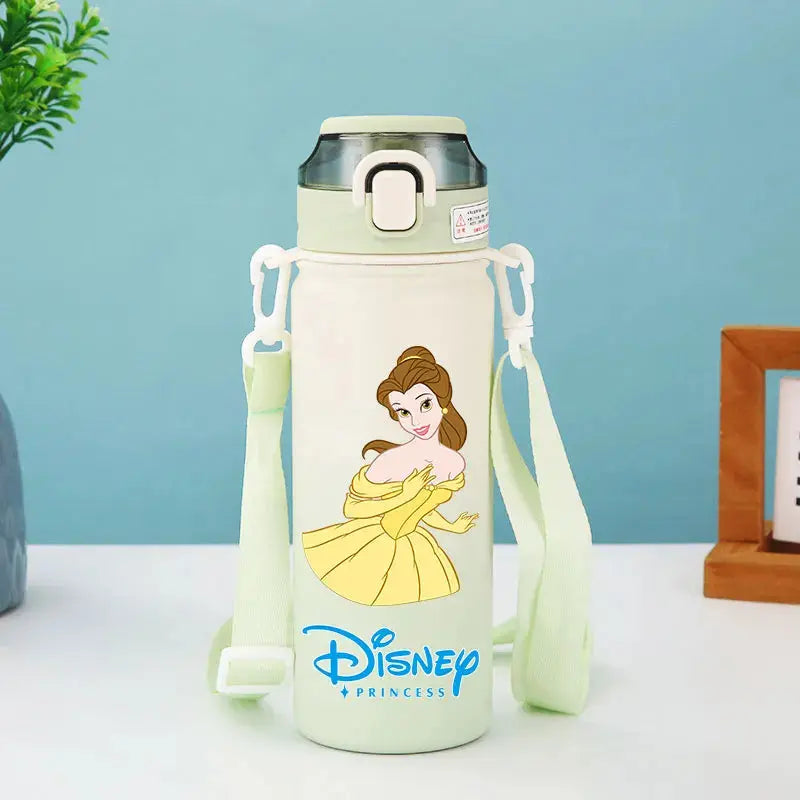 Disney Princess Thermos Bottle – Elsa, Straw & Strap Trikidsworld